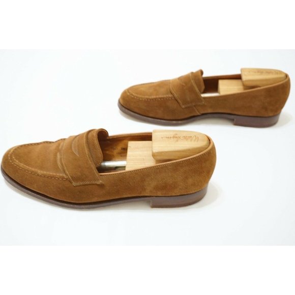 Cordings Piccadilly Benchmade Suede Penny Loafer - Picture 4 of 8